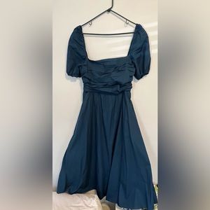 OPT Blue Midi Cotton Dress